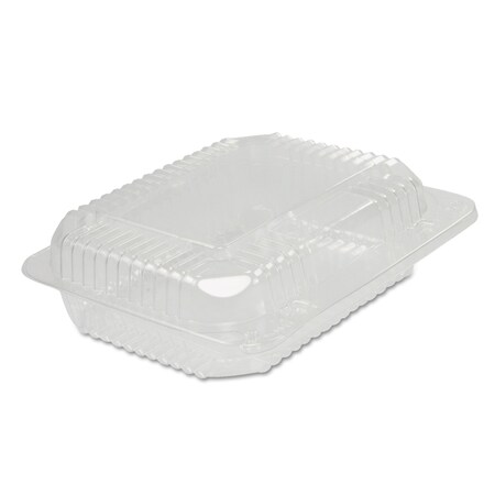 Dart StayLock Clear Hinged Lid Containers, 6 x 7 x 2.1, Clear, 250PK C26UT1
